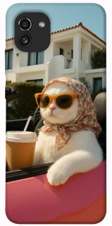 Чохол на Samsung Galaxy A03 Stylish Cat Cruise фото 1 з 1