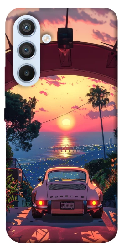 Чохол на Samsung Galaxy A54 5G Porsche at sunset фото 1 з 1