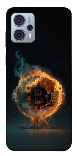 Чохол на Motorola Moto G23 Fire Bitcoin фото 1 Чохол на Motorola Moto G23 Fire Bitcoin фото 1 з 1