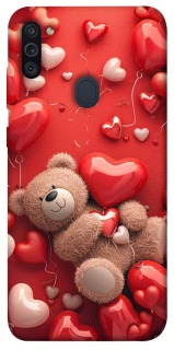 Чохол на Samsung Galaxy M11 bear in hearts фото 1 з 1