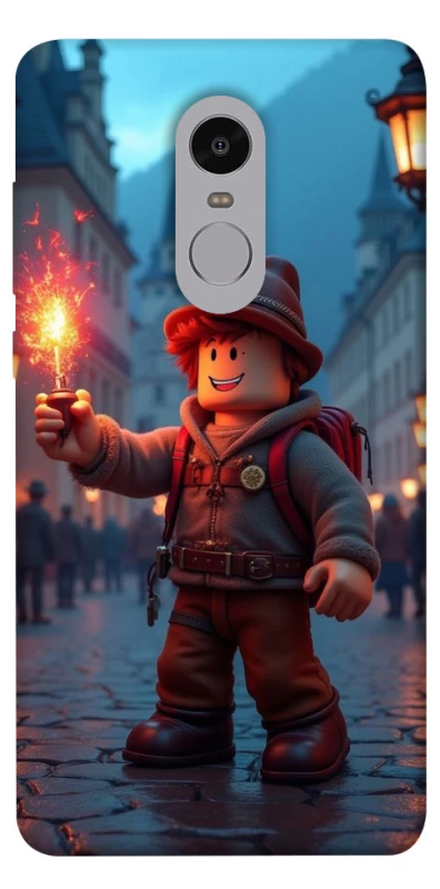 Чехол на Xiaomi Redmi Note 4X / Note 4 (Snapdragon) Roblox Fire Logo Blue Flames фото 1 из 1