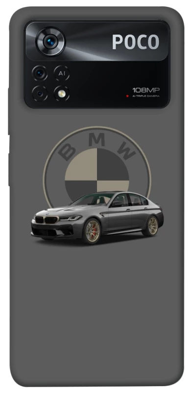 Чехол на Xiaomi Poco X4 Pro 5G BMW grey v2 фото 1 из 1