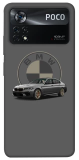 Чехол на Xiaomi Poco X4 Pro 5G BMW grey v2 фото 1 из 1