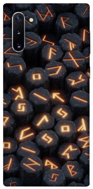 Чехол на Samsung Galaxy Note 10 Огненые руны фото 1 из 1