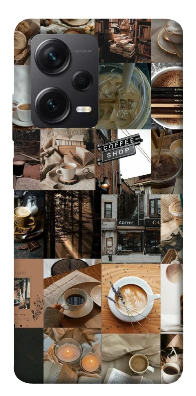 Чохол на Xiaomi Redmi Note 12 Pro 5G Coffee collage ver.3 фото 1 з 1