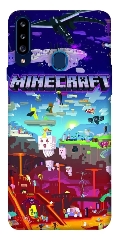 Чохол на Samsung Galaxy A20s Minecraft world фото 1 з 1
