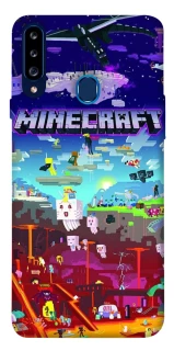Чехол на Samsung Galaxy A20s Minecraft world фото 1 из 1