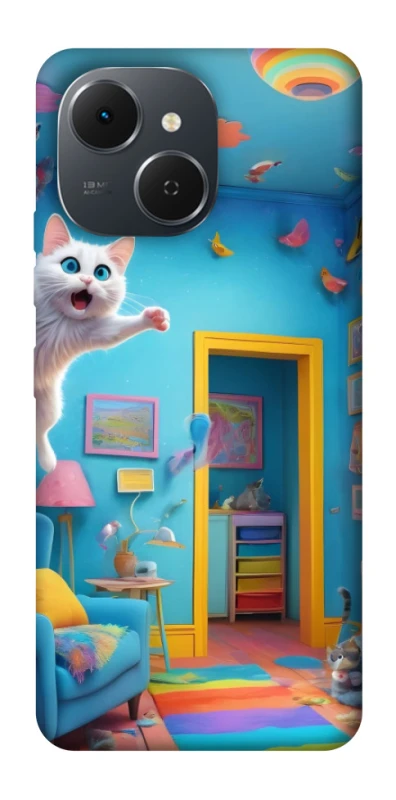 Чохол на TECNO Spark 40C crazy cat фото 1 з 1