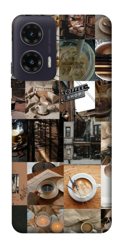 Чохол на Motorola Moto G35 Coffee collage ver.3 фото 1 з 1