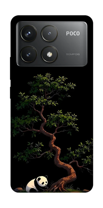 Чохол на Xiaomi Poco F6 Pro Panda and tree фото 1 з 1
