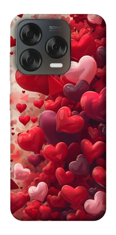 Чехол на ZTE Blade V70 Design Many hearts фото 2 из 2