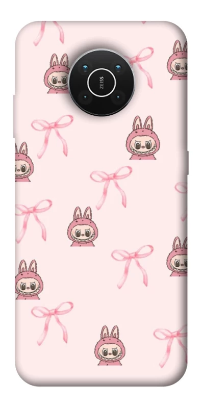Чохол на Nokia X10 / X20 Pink bows and Labubus фото 1 з 1