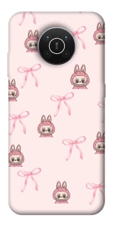 Чохол на Nokia X10 / X20 Pink bows and Labubus фото 1 з 1