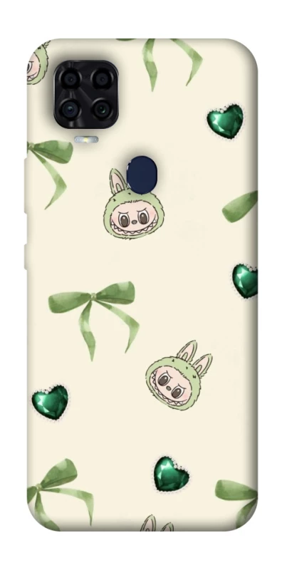 Чохол на ZTE Blade v2020 Labubu Green Heart фото 1 з 1