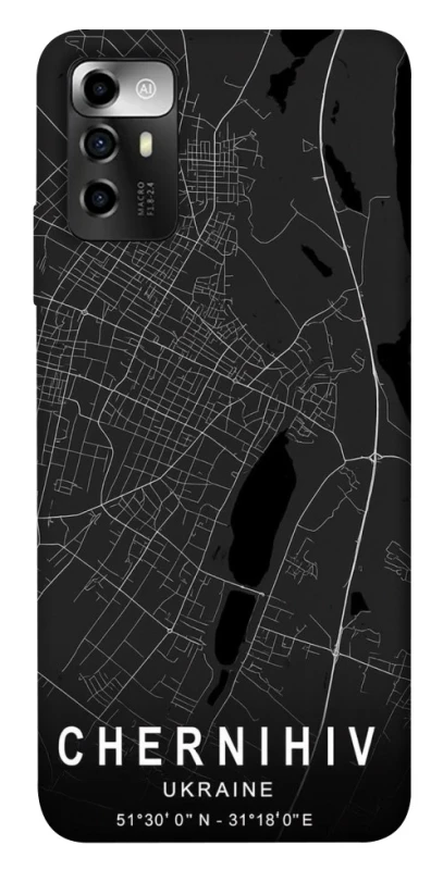 Чехол на ZTE Blade A72 Chernihiv map фото 1 из 1