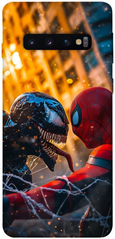Чехол на Samsung Galaxy S10 Venom vs Spiderman фото 1 из 1
