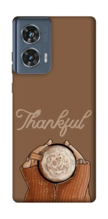 Чохол на Motorola Edge 50 Thankful coffee фото 1 з 1