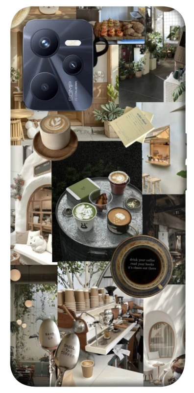 Чехол на Realme C35 Coffee collage ver.4 фото 1 из 1