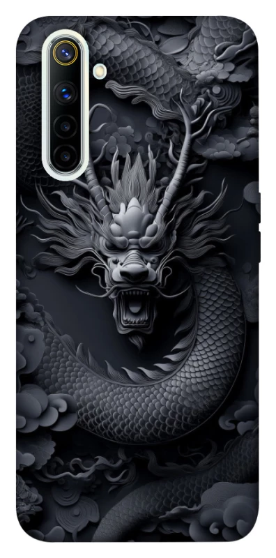 Чехол на Realme 6 black dragon фото 1 из 1