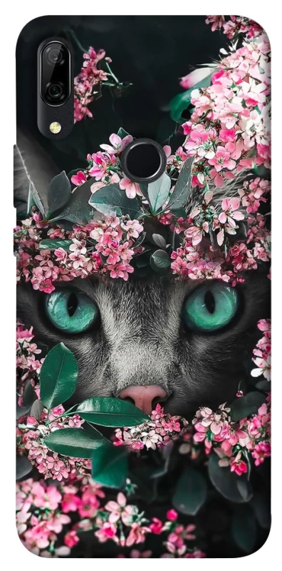 Чохол на Huawei P Smart Z Кіт в квітах фото 1 з 1