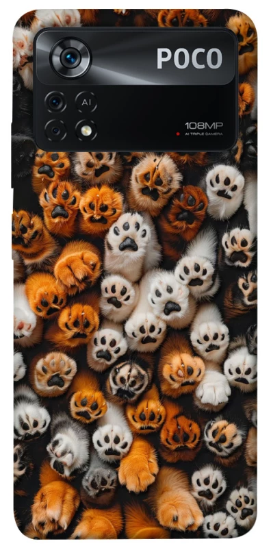 Чохол на Xiaomi Poco X4 Pro 5G Сat paws фото 1 з 1
