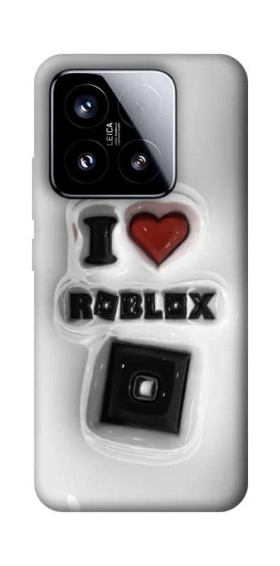 Чохол на Xiaomi 15 I love Roblox фото 1 з 1
