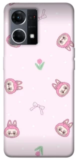 Чохол на Oppo Reno 7 4G Labubu Flower фото 1 з 1