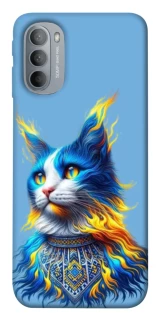 Чохол на Motorola Moto G31 Кіт патріот фото 1 з 1