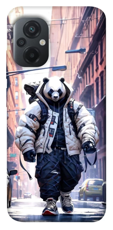 Чехол на Xiaomi Poco M5 Панда курьер фото 1 из 1
