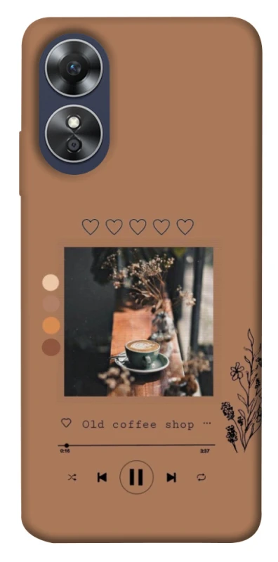 Чехол на Oppo A17 Coffee player фото 1 из 1
