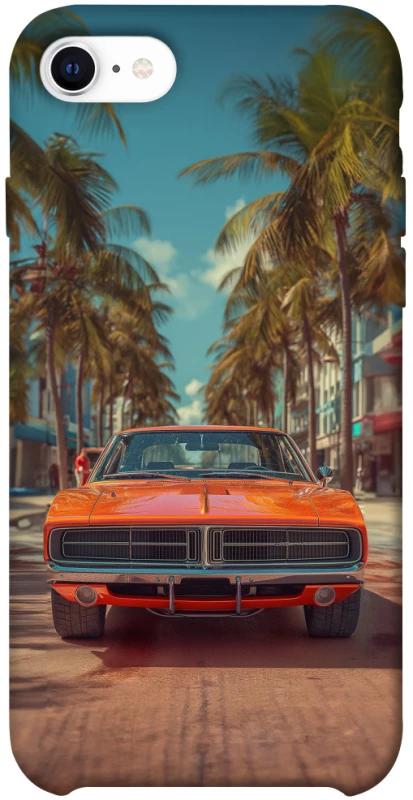 Чехол на Apple iPhone SE (2020) Tropical car фото 1 из 1