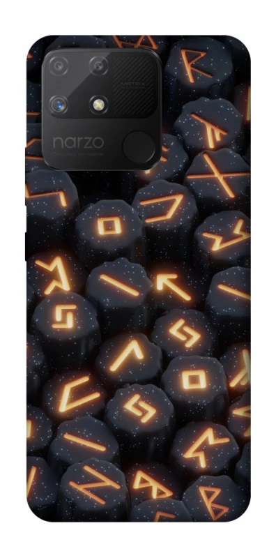 Чехол на Realme Narzo 50A Огненые руны фото 1 из 1