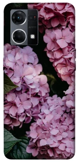 Чохол на Oppo Reno 7 4G Рожеві гартензії фото 1 з 1