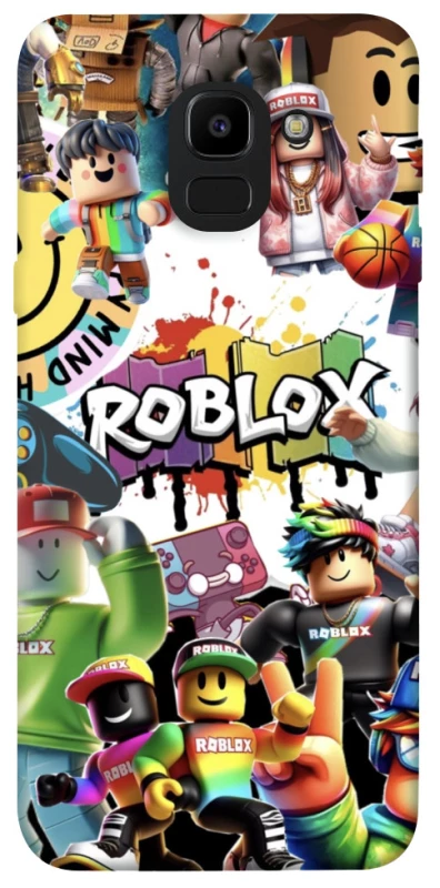 Чохол на Samsung J600F Galaxy J6 (2018) Roblox Characters Collage фото 1 з 1