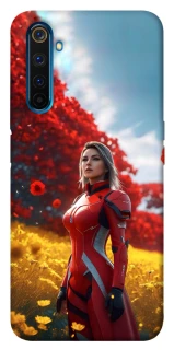 Чехол на Realme 6 Pro Cyber space girl ver.5 фото 1 из 1