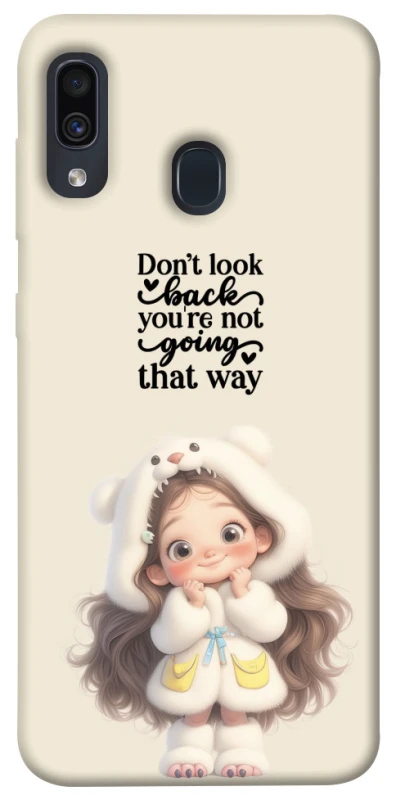 Чохол на Samsung Galaxy A20 / A30 Don't look back фото 1 з 1