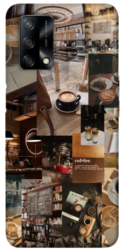 Чохол на Oppo A74 4G Coffee collage ver.2 фото 1 з 1