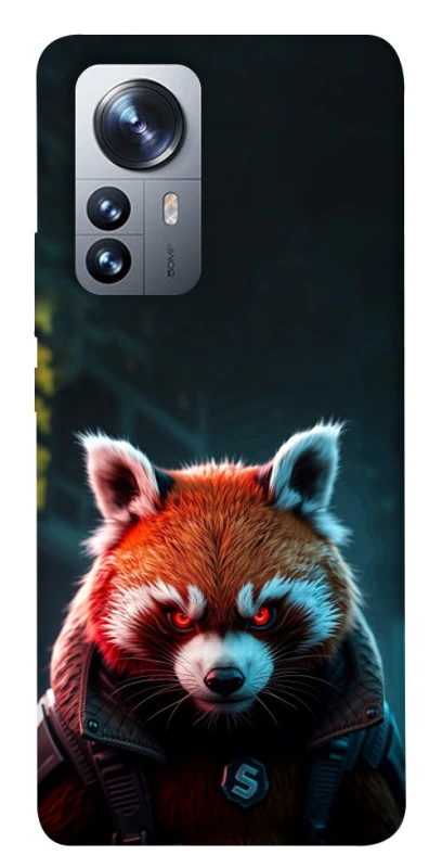 Чехол на Xiaomi 12 / 12X Cyber Red Panda фото 1 из 1