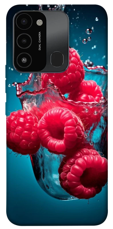 Чехол на TECNO Spark 8C Малинка в воде фото 1 из 1