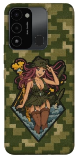 Чохол на TECNO Spark 8C Military Waifu фото 1 з 1