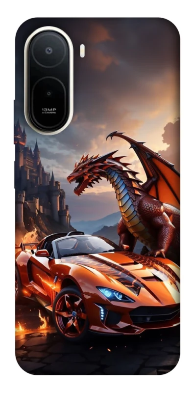 Чохол на Xiaomi Redmi A7 Pro 4G Сar and dragon фото 2 з 2