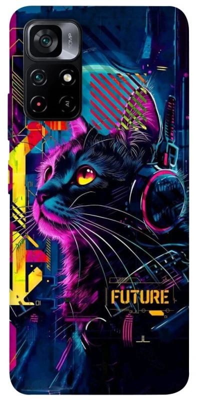 Чохол на Xiaomi Poco M4 Pro 5G Cyber Cat v2 фото 1 з 1