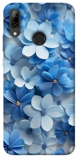 Чехол на Huawei P Smart (2019) Синие цветы фото 1 из 1