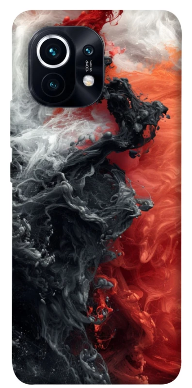 Чехол на Xiaomi Mi 11 Black and Red фото 1 из 1