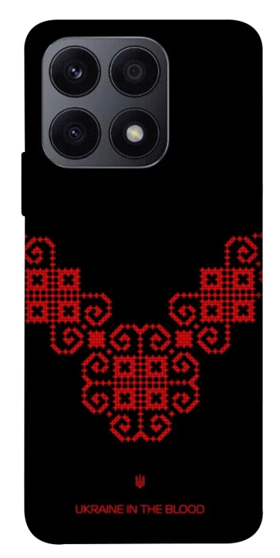 Чохол на Huawei Honor X8a Чорно-червона вишиванка фото 1 з 1