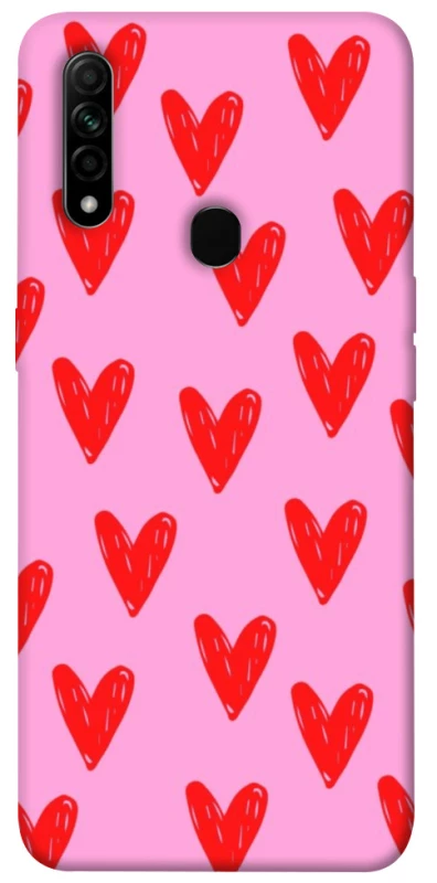 Чехол на Oppo A31 Red hearts 2 фото 1 из 1