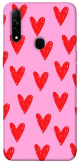 Чехол на Oppo A31 Red hearts 2 фото 1 из 1