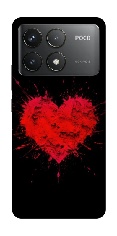 Чехол на Xiaomi Poco F6 Pro Splash heart фото 1 из 1