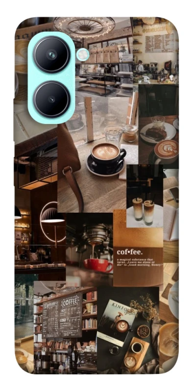 Чехол на Realme C33 Coffee collage ver.2 фото 1 из 1