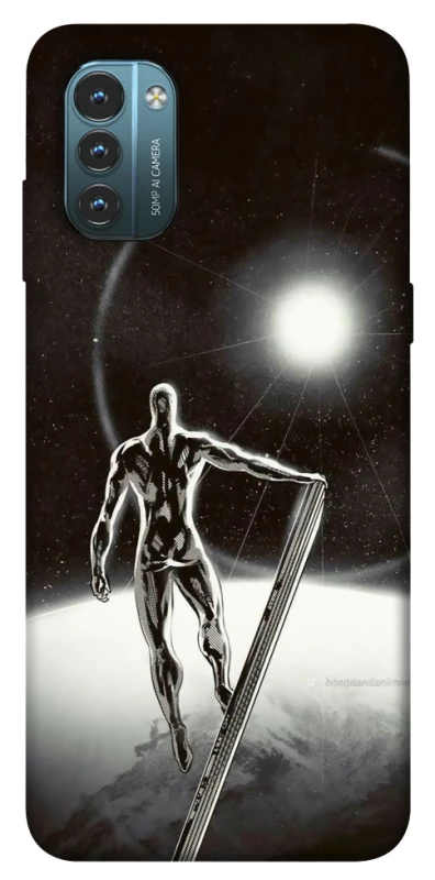 Чехол на Nokia G21 Серебряный сёрфер фото 1 из 1